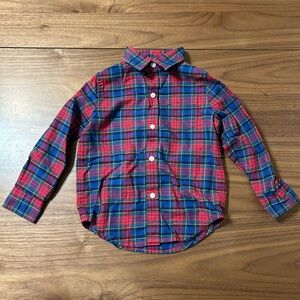 Janie and Jack Multicolor Plaid Button Down Shirt Size 2T